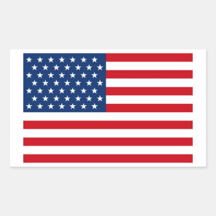 Stars en Stripes USA Rechthoekige Sticker
