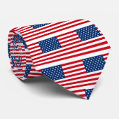 Stars en Stripes USA Stropdas (Opgerold)