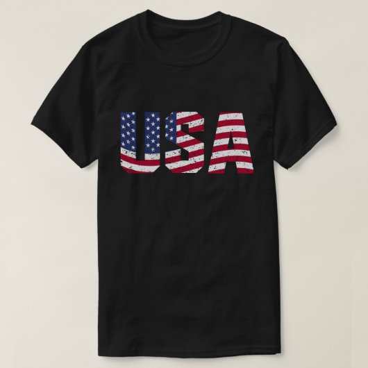 Stars en Stripes USA T-shirt (Design voorkant)