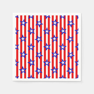 Stars en Stripes van 4 juli Napkins Servet