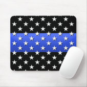 Stars en stripes van de politie van de dunne blauw muismat (Met muis)