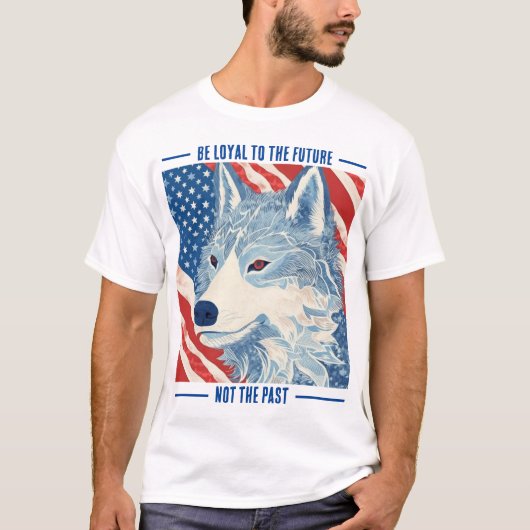 Stars en Stripes Wolf T-shirt (Voorkant)