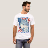 Stars en Stripes Wolf T-shirt (Voorkant volledig)