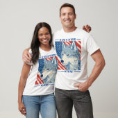 Stars en Stripes Wolf T-shirt (Unisex)
