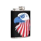 Stars en strips Bald Eagle. Naam aanpassen Heupfles (Rechts)