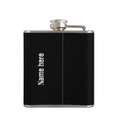 Stars en strips Bald Eagle. Naam aanpassen Heupfles (Achterkant)