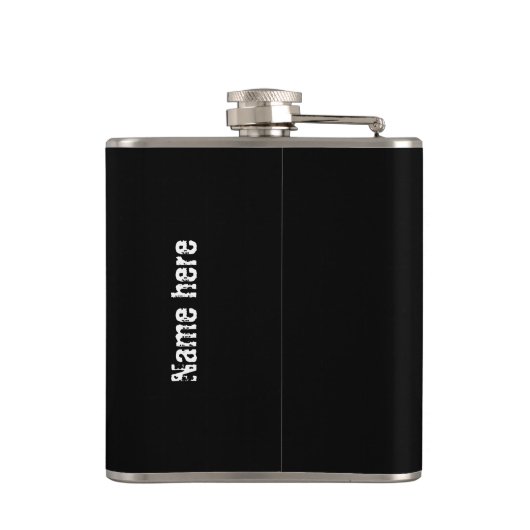 Stars en strips Bald Eagle. Naam aanpassen Heupfles (Achterkant)