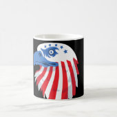 Stars en strips Bald Eagle. Naam aanpassen Koffiemok (Center)