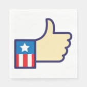 Stars en strips duimen op Amerikaanse luiers Servet (Voorkant)