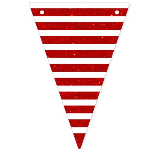 Stars en strips Faux Glitter Red White Blue Vlaggetjes (Tweede vlag)