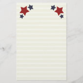 Stars en strips, gebrand papier voor schrijfpapier (Voorkant)