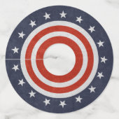 Stars en strips met (of zonder) jouw naam wijnglaslabel (Achterkant)