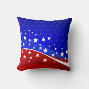 Stars en strips patriottisch ontwerp kussen