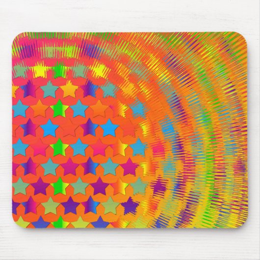 Stars Exploded Computer Mousepad Muismat (Voorkant)