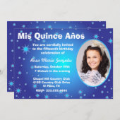 Stars Foto Quinceañera Uitnodiging (Voorkant / Achterkant)