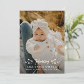 Stars Full Photo Multi-Photo Collage Birth Aankondiging (Staand voorkant)