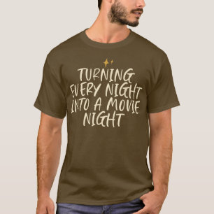 Stars Funny Cool Gezegde dat elke nacht een A word T-shirt