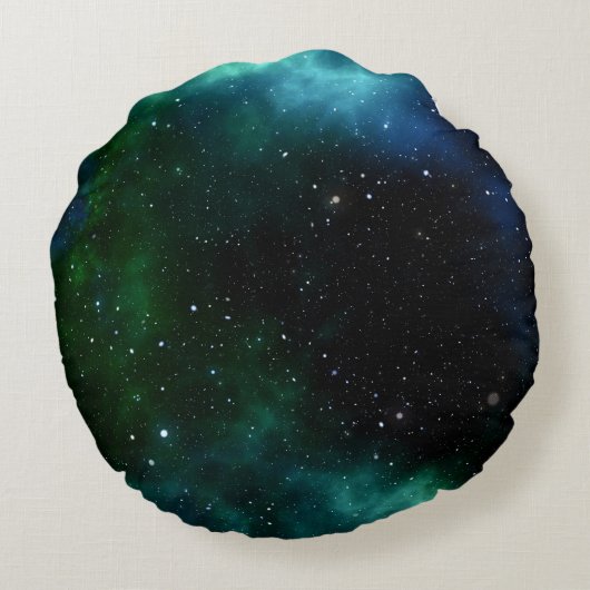 Stars Galaxy Gradient Rond Kussen (Achterkant)