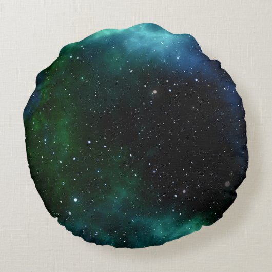 Stars Galaxy Gradient Rond Kussen (Achterkant)