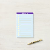 Stars gepersonaliseerde dingen om te doen post-it® notes (Op bureau)