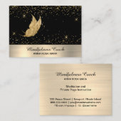 *~* Stars Gold Glitter Butterfly Mystical Magical Visitekaartje (Voorkant / Achterkant)