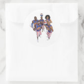 Stars-groep 2009 ronde sticker (Tas)