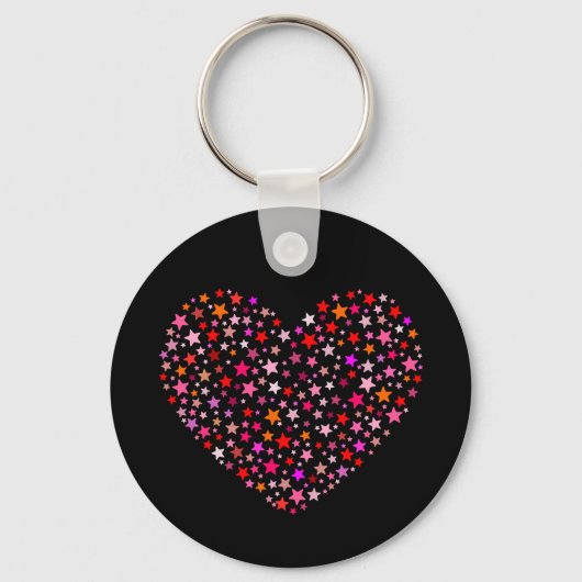 Stars Heart Sleutelhanger (Voorkant)