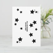 Stars herinnerde me aan jou, Flat Feestdagenkaart (Staand voorkant)