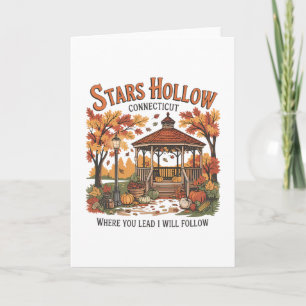 Stars Hollow Pompoen Thanksgiving Herfst Fall Y'al Kaart