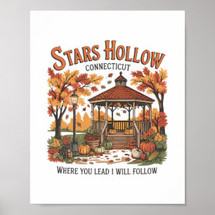 Stars Hollow Pompoen Thanksgiving Herfst Fall Y'al Poster
