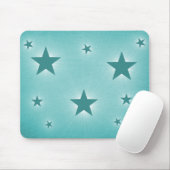 Stars in de Night Sky Mousepad, Blauwgroen Muismat (Met muis)