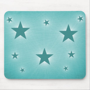 Stars in de Night Sky Mousepad, Blauwgroen Muismat