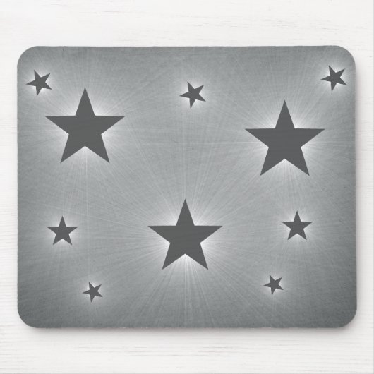Stars in de Night Sky Mousepad, Dark Grey Muismat (Voorkant)