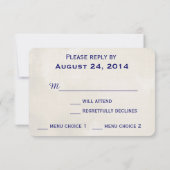 Stars in de RSVP-reiskaart van Night Sky RSVP Kaartje (Achterkant)