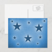 Stars in het Briefkaart Night Sky, Blue (Voorkant / Achterkant)
