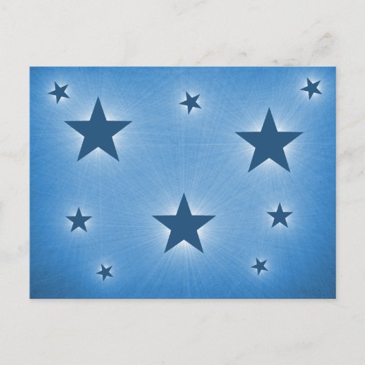 Stars in het Briefkaart Night Sky, Blue (Voorkant)