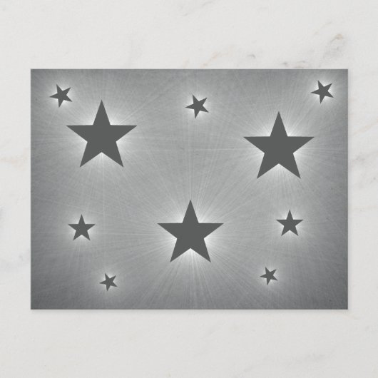 Stars in het Briefkaart Night Sky, Dark Grey (Voorkant)