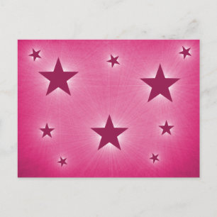 Stars in het Briefkaart Night Sky, Magenta