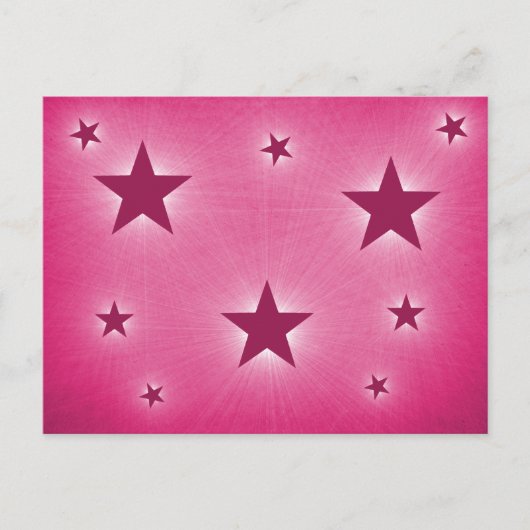Stars in het Briefkaart Night Sky, Magenta (Voorkant)