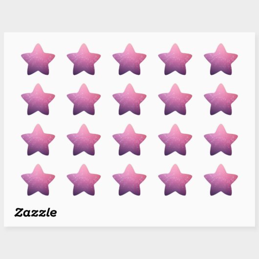 Stars In Pink Space Ster Sticker (Vel)