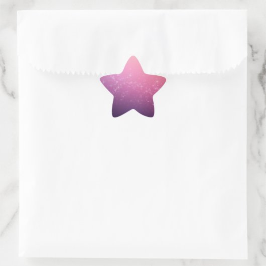 Stars In Pink Space Ster Sticker (Tas)