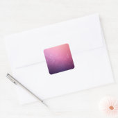 Stars In Pink Space Vierkante Sticker (Envelop)