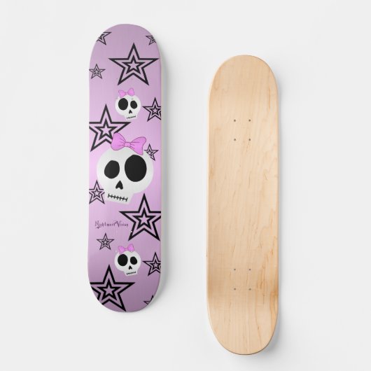 Stars in schedeldek persoonlijk skateboard (Voorkant)