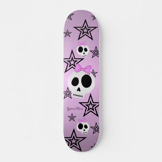 Stars in schedeldek persoonlijk skateboard (Voorkant)