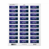 Stars in Tarantula Nebula Blue Hue, ZGOS, Adres Etiket (Full Sheet)