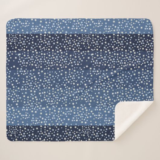 Stars in the Sky Sherpa Deken (Voorkant (horizontaal))