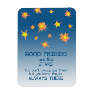 Stars Inspirerend Friendship Quote Magnet Magneet