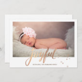 Stars Joyful Baby Foto (Voorkant / Achterkant)