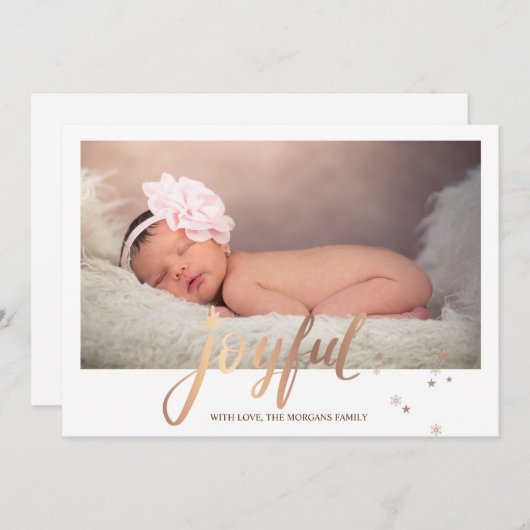 Stars Joyful Baby Foto (Voorkant / Achterkant)