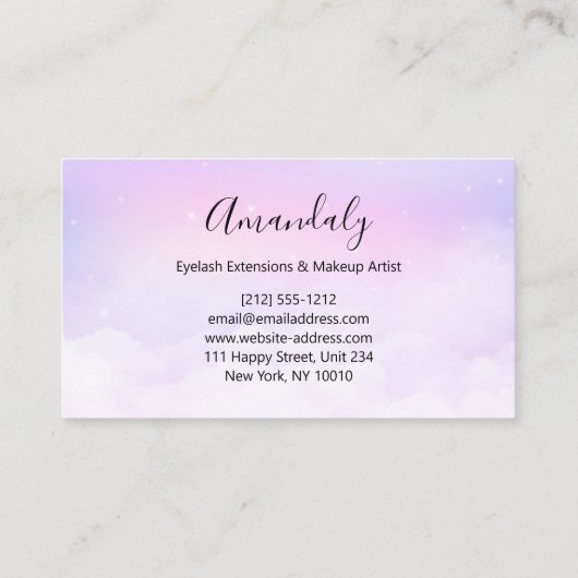 Stars Kon Sky Visitekaartje (Achterkant)